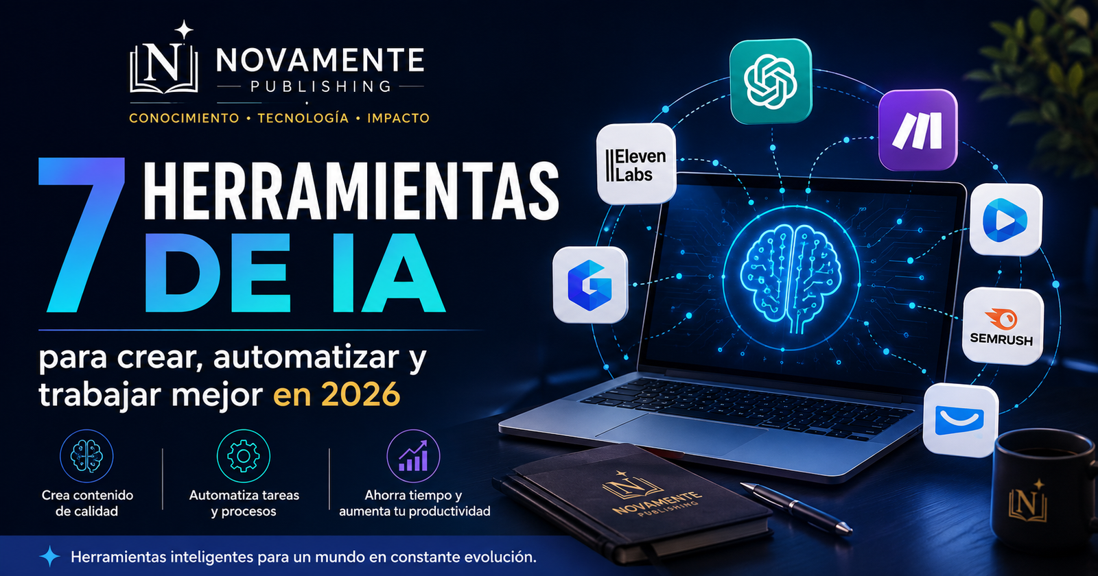7 herramientas de IA para crear, automatizar y trabajar mejor en 2026