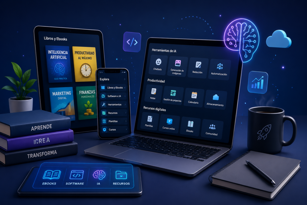 Ebooks, software, inteligencia artificial y recursos digitales de Novamente Publishing